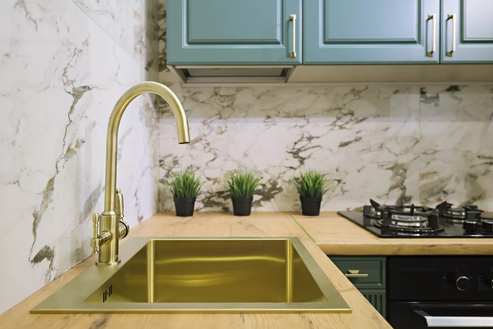 Brass Kitchen Sink